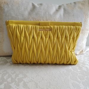Authentic Miu Miu Matelasse Clutch